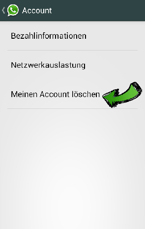 Account löschen WhatsApp