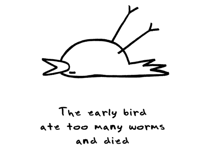 der frühe vogel the early bird